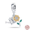 Fit Pandora 925 Original Bracelet Fashion Bee Astronaut Eiffel Tower 925 Silver Charms Beads Fine DIY Birthday Jewelry For Women