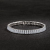 925 Sterling Silver Bracelet Elegant Zircon Crystal Fashion Jewelry For Women Engagement Wedding Glamour Jewelry 18CM