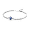 Luxury Bracelet 925 Sterling Silver Classic Exquisite Brilliant Hearts Rounds Pendant Bracelet Charm Jewelry Anniversary Gift