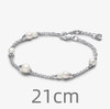 2024 New 925% sterling silver temperament cherry blossom pendant eternal circle charm earrings Pearl series bracelet necklace