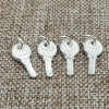 5 Pieces of 925 Sterling Silver Shiny Small Key Charms Pendants for Bracelet Necklace