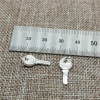 5 Pieces of 925 Sterling Silver Shiny Small Key Charms Pendants for Bracelet Necklace