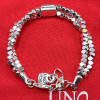 European and American New Creative Design 2024 Uno de 50 New Exquisite Charm Women's Romantic Bracelet Jewelry Gift Bag