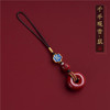 2024 Fidelity Cinnabar Ping An Buckle Zodiac Benmingfo Mobile Phone Hanging Rope Mobile Phone Chain Keychain Pendant Couple's