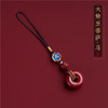 2024 Fidelity Cinnabar Ping An Buckle Zodiac Benmingfo Mobile Phone Hanging Rope Mobile Phone Chain Keychain Pendant Couple's