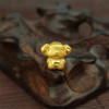 1pcs Real 24K Yellow Gold Pendant For Women Twelve of Zodiac 3D Hard Gold Beads DIY Making Baby Bracelet