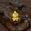 1pcs Real 24K Yellow Gold Pendant For Women Twelve of Zodiac 3D Hard Gold Beads DIY Making Baby Bracelet