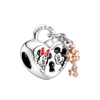 Disney Stitch Minnie Mouse Winnie Pandora Charms Dangle Fit Charms Silver 925 Original Bracelet Beads for Pendant Jewelry Gift