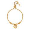 Medieval Style New Bracelet Does Not Fade Round Heart-shaped Pendant Bracelet Birthday Party Gift