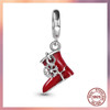 BAMELA 925 Sterling Silver Christmas Tree Bell Santa Claus Charms Gift Beads DIY For Original Pendant Bracelet Jewelr For Women