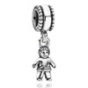 Bracelet DIY Jewelry 925 Sterling Silver Charm Matryoshka Japanese Doll Boy Girl Married Couple Pendant Bead Fit Popular