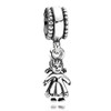 Bracelet DIY Jewelry 925 Sterling Silver Charm Matryoshka Japanese Doll Boy Girl Married Couple Pendant Bead Fit Popular