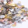 30/50/100Pcs Random Mix Vintage Rose Flower Alloy Pendant Charms For Jewelry Making DIY Ornament Earrings,Bracelets Materials
