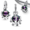 New Hot 925 Silver Blue Enamel Butterfly Jellyfish Women's Logo Star Pendant For Original Bracelet DIY Charm Jewelry