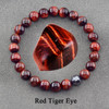 Genuine Natural Stone Bracelet Man Women Labradorite Red Tiger Eye Stone Bead Jewelry Hematite Cylinder Wristband Gift Wholesale