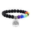 Hot 7 Chakra Life Tree Bracelets Natural Stone Reiki Healing Engry Beads Bangles Women Men Yoga Bracelet Meditation Jewelry Gift