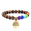 Hot 7 Chakra Life Tree Bracelets Natural Stone Reiki Healing Engry Beads Bangles Women Men Yoga Bracelet Meditation Jewelry Gift