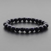 Beaded Bracelet 8mm Natural Stone Beads Black Onyx Lava Tiger Eye Agate Quartz Healing Energy For Women Men Yoga Chakra Jewelry