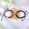 Magnet Couple Bracelets for Woman Men Romantic Heart Matching Lovers Natural Stone Beads Yoga Bracelet Valentine Gift Jewelry