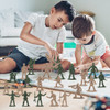 360PCS 1:72 Military Toy Model Action Figure Soldiers Army Men Figures 12 Poses Soldiers Aircraft Tanks Turret Children Gift