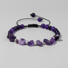 Hot Irregular Green Aventurines Gravel Bracelets Natural Stone Amethysts Bracelets Women Adjustable Rope Braided Bracelets Gift