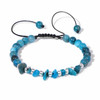 Hot Irregular Green Aventurines Gravel Bracelets Natural Stone Amethysts Bracelets Women Adjustable Rope Braided Bracelets Gift