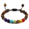 Charm Imitation Natural Stone Beaded Bracelet for Women Men Tiger Eye Beads Adjustable Bracelets Couple Friendship Party Jewelry