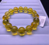 Natural Blue Amber Mexico Clear Round Beads Bracelet 13.5MM Women Men Fashion Rare Healing Stone Certificate AAAAA