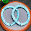 Natural Larimar Bracelet Abacus Heishi Beads Crystal Reiki Healing Stone Fashion Jewelry Gift For Women Men 3X7MM