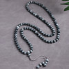 UMQ Original 7a Natural Gray Eagle Eye 108 Beads Bracelet Wood Alexandrite Crystal Necklace for Lovers