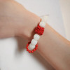 Natural White Jade Bodhi Bracelet Old Beads Bracelet Female Lion Dance Jewelry Around Fingers Soft Running Ring Buddha Beads