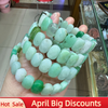 AAA Natural Chrysoprase Australian Jades Stone 8*14cm Green Beads For Jewelry Bracelets For Women Gift Wholesale Party Gift