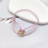 Simple Fashion Unisex Bracelet 3 Metal Buckle Hand Chain Adjustable Men's Rope Bracelet for Women Jewelry Gifts