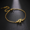 Skyrim Origami Fox Animal Charm Bracelets for Women Gold Color Stainless Steel Unicorn Crane Hand Bracelet Jewelry Mother Gift