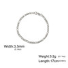 My Shape Fashion Cuban Chain Men Bracelet Stainless Steel 3/5/7/9mm Width Chain Bracelets Figaro Chain Boy Wrist Jewelry Couple