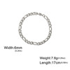 My Shape Fashion Cuban Chain Men Bracelet Stainless Steel 3/5/7/9mm Width Chain Bracelets Figaro Chain Boy Wrist Jewelry Couple