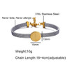 Stainless Steel St Benedict Medal Bracelet Metal San Benito Bracelet Adjustable Box Chain Bohemia Religion Jewelry Watch Band