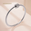 MOONLIGHT Classic Stainless Steel Zircon Bangle For Women Circular Screw Bracelet Female Jewelry Gifts Fashion Accessories