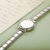 Hapiship Fashion Women's Stainless Steel White Black Watch Bracelet Bangle For Party Friend Wife Birthday Jewelry Gift G150