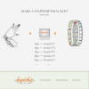 Hapiship New Popular Fashion Sweet Romantic Heart Love Charm Links Fit 9mm Stainless Steel Bracelet Making DIY Jewelry DJ383