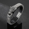 Vintage Stainless Steel Wolf Head Bracelets For Men Boys Punk Hip Hop Vikings Animal Bracelet Nordic Amulet Jewelry Wholesale