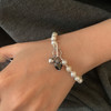 VENTFILLE 925 Sterling Silver Double Layer Pearl Bracelet for Women Girl Design Bead Korean Jewelry Dropshipping