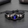 12 Zodiac Signs Constellation Charm Luminous Bracelet Men Women Fashion Multilayer Weave leather Bracelet & Bangle Birthday Gift