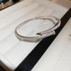 2024 New Korean Bangle Luxury Bracelet Elegant Fashion Europe and America Simple Shiny Bracelet Women's Party Female Jewelry