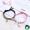 2023 Luminous Cat Star Moon Bracelet Couple Charm Handmade Adjustable Rope Matching Friend Bracelet Infinite Love Jewelry Gifts