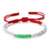 32 Styles Trendy National Flag Braided Bracelet Colorful Woven Rope Thread Adjustable Fashion Rope Bangles Country State Jewelry