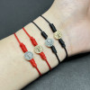 Red Black Catholic Religious Belief St. Benedict Cross Thread Knot Bracelet Adjustable Women Men Jewelry Gift