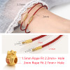 1.5/2mm 16-20cm Black Red Woven Thread Rope Lucky Bracelet Women Men Charms Bracelets DIY Jewelry For Lovers' Best Gift