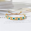 Evil Eye Braided Bracelet Lucky Khaki Black Color Thread Couple Chain Handmade Prayer Bangles Pulsera Jewelry Gift for Friend