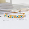 Evil Eye Braided Bracelet Lucky Khaki Black Color Thread Couple Chain Handmade Prayer Bangles Pulsera Jewelry Gift for Friend